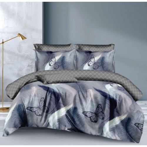 Lenjerie de pat dublu Din Finet, 6 piese, Pentru pat de 2 persoane, 230x245cm, BN-85