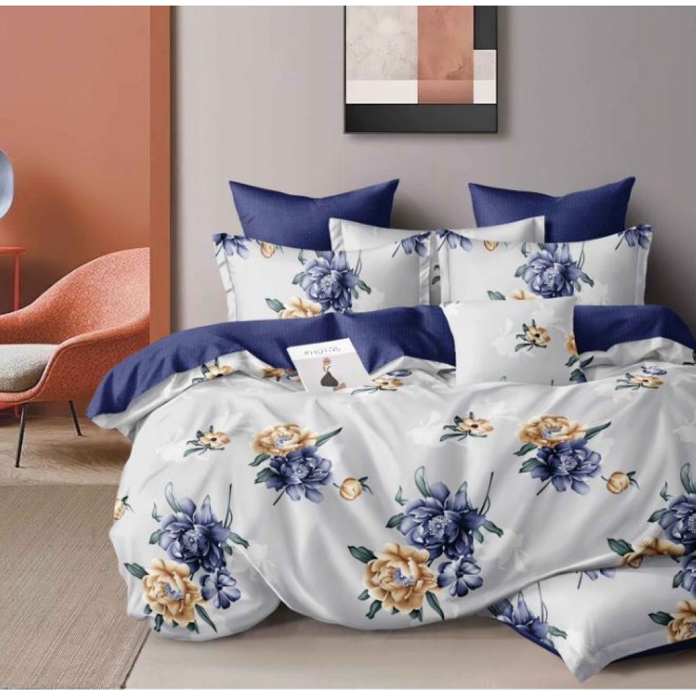 Lenjerie de pat dublu Din Finet, 6 piese, Pentru pat de 2 persoane, 230x245cm, BN-96