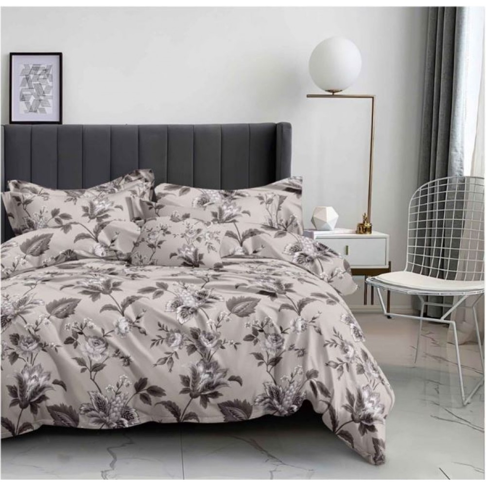 Lenjerie de pat dublu Din Finet, 6 piese, Pentru pat de 2 persoane, 230x245cm, BN-97