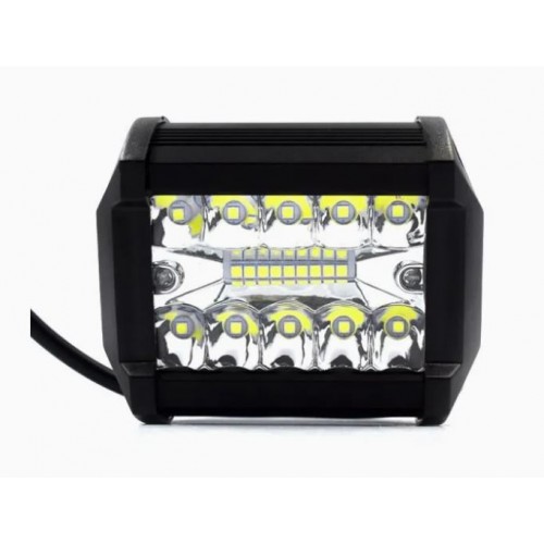 Spot LED pentru mașină 4 inch 60W trei rânduri bliț alb LED lumini de lucru SUV lumini de acoperiș lumini auxiliare modificate