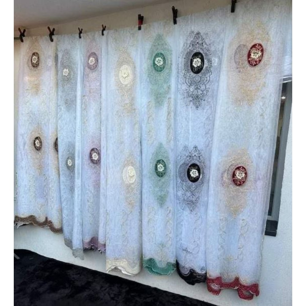 Perdea accesorizata 3D Gata cusute Pentru șină sau bara ,4m-lungime, 2,50- inaltime, PRD-2