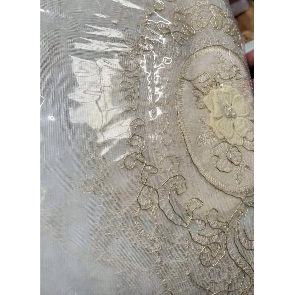 Perdea accesorizata 3D Gata cusute Pentru șină sau bara ,4m-lungime, 2,50- inaltime, PRD-2