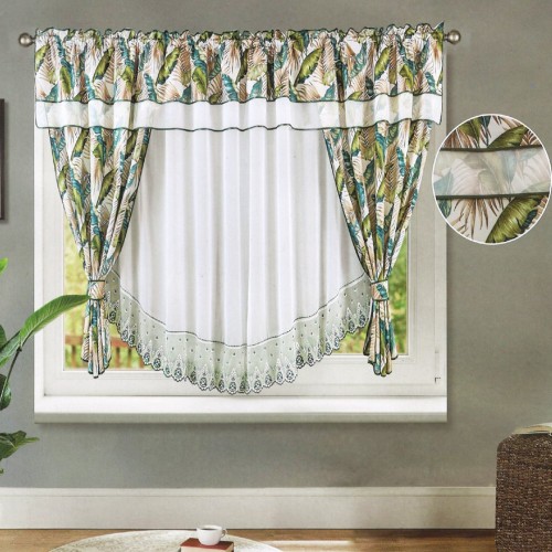 Set unic de perdele Plus draperii decorative pentru sufragerie dormitor, 4 Metri Pe 160cm, PRD-19