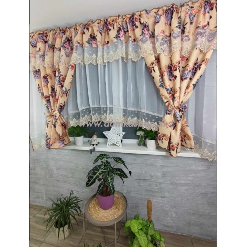 Set unic de perdele Plus draperii decorative pentru sufragerie dormitor, 4 Metri Pe 160cm, PRD-23