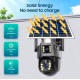 Camera supraveghere 3MP, WIFI 4G rotativa cu panou solar 7.5W, PTZ, 1080P, senzor miscare, night vision, aplicatie V380 Pro