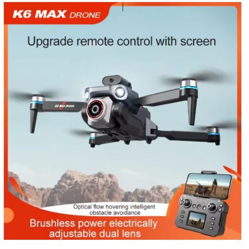 Drona Profesionala K6 MAX cu 4K HD Camera si Zoom 50x - Sistem Avansat de Evitare a Obstacolelor si Control Inteligent