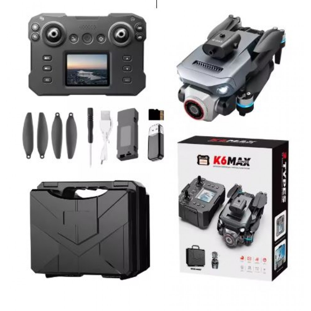 Drona Profesionala K6 MAX cu 4K HD Camera si Zoom 50x - Sistem Avansat de Evitare a Obstacolelor si Control Inteligent
