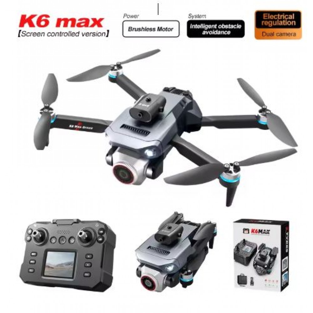 Drona Profesionala K6 MAX cu 4K HD Camera si Zoom 50x - Sistem Avansat de Evitare a Obstacolelor si Control Inteligent