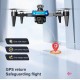 Dronă cu motor fără perii K911 Se cu 3 camere pentru evitarea obstacolelor Quadcopter GPS pliabil cu 1 baterie - mufă UE