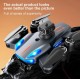 Dronă cu motor fără perii K911 Se cu 3 camere pentru evitarea obstacolelor Quadcopter GPS pliabil cu 1 baterie - mufă UE