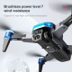 Dronă cu motor fără perii K911 Se cu 3 camere pentru evitarea obstacolelor Quadcopter GPS pliabil cu 1 baterie - mufă UE