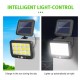 Lampă solară divizată COB Iluminat exterior de perete de grădină ,LED 216 Senzor de mișcare cu panou solar LED