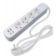 Prelungitor JORTAN OG2204 cu 4 prize 2 porturi USB si 2 Type C 2 metri