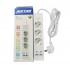 Prelungitor JORTAN OG2203 cu 3 prize 2 porturi USB si 2 Type C 2 metri