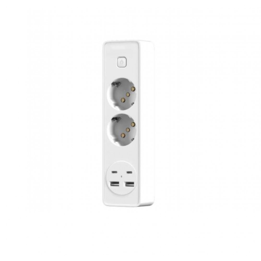 Prelungitor JORTAN OG2202 cu 2 prize 2 porturi USB si 2 Type C 2 metri