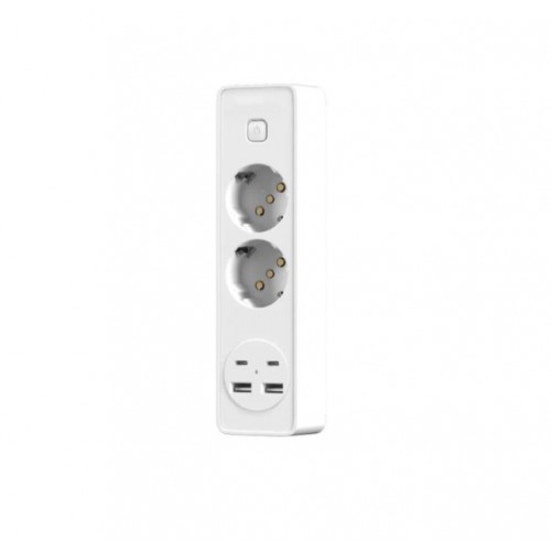 Prelungitor JORTAN OG2202 cu 2 prize 2 porturi USB si 2 Type C 2 metri