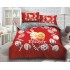 Lenjerie De Pat 4 piese, De Paste, Din Bumbac Finet, Pat 2 Persoane Cu Paste fericit, 230x250cm, EF-17