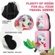 Set 2 bucati, Troler cabina copii si Rucsac copii 47/37 cm, model Unicorn Curcubeu, TR-2