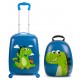 Set 2 bucati, Troler cabina copii si Rucsac copii 47/37 cm, model Dinozaur , TR-4