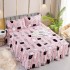 Husa de pat dublu, cu volanase, 3 piese, 2 persoane, Finet, imprimeu Cactus,250x270cm-JO-08