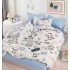 Set Lenjerie Eleganta Finet Din 4 Piese ,Pat 1 Persoana, Cearceaf de pat 155 x 230cm, JK-09