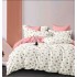 Set Lenjerie Eleganta 6 piese cu elastic din Bumbac Finet, Cearceaf de pat 180x200cm, Pat 2 Persoane, LJ-02