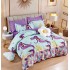 Set Lenjerie Eleganta 6 piese cu elastic din Bumbac Finet, Cearceaf de pat 180x200cm, Pat 2 Persoane, LJ-15