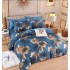 Set Lenjerie Eleganta 6 piese cu elastic din Bumbac Finet, Cearceaf de pat 180x200cm, Pat 2 Persoane, LJ-21