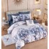 Set Lenjerie Eleganta 6 piese cu elastic din Bumbac Finet, Cearceaf de pat 180x200cm, Pat 2 Persoane, LJ-22