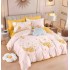 Set Lenjerie Eleganta 6 piese cu elastic din Bumbac Finet, Cearceaf de pat 180x200cm, Pat 2 Persoane, LJ-23