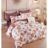 Set Lenjerie Eleganta 6 piese cu elastic din Bumbac Finet, Cearceaf de pat 180x200cm, Pat 2 Persoane, LJ-33