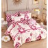 Set Lenjerie Eleganta 6 piese cu elastic din Bumbac Finet, Cearceaf de pat 180x200cm, Pat 2 Persoane, LJ-34