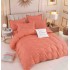 Set Lenjerie Eleganta 6 piese cu elastic din Bumbac Finet, Cearceaf de pat 180x200cm, Pat 2 Persoane, LJ-37