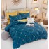 Set Lenjerie Eleganta 6 piese cu elastic din Bumbac Finet, Cearceaf de pat 180x200cm, Pat 2 Persoane, LJ-42