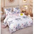 Set Lenjerie Eleganta 6 piese cu elastic din Bumbac Finet, Cearceaf de pat 180x200cm, Pat 2 Persoane, LJ-48