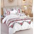 Set Lenjerie Eleganta 6 piese cu elastic din Bumbac Finet, Cearceaf de pat 180x200cm, Pat 2 Persoane, LJ-67