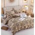 Set Lenjerie Eleganta 6 piese cu elastic din Bumbac Finet, Cearceaf de pat 180x200cm, Pat 2 Persoane, LJ-70