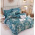 Set Lenjerie Eleganta 6 piese cu elastic din Bumbac Finet, Cearceaf de pat 180x200cm, Pat 2 Persoane, LJ-71