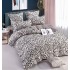 Set Lenjerie Eleganta 6 piese cu elastic din Bumbac Finet, Cearceaf de pat 180x200cm, Pat 2 Persoane, LJ-73