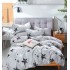 Set Lenjerie Eleganta 6 piese cu elastic din Bumbac Finet, Cearceaf de pat 180x200cm, Pat 2 Persoane, LJ-75