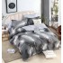 Set Lenjerie Eleganta 6 piese cu elastic din Bumbac Finet, Cearceaf de pat 180x200cm, Pat 2 Persoane, LJ-77