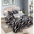 Set Lenjerie Eleganta 6 piese cu elastic din Bumbac Finet, Cearceaf de pat 180x200cm, Pat 2 Persoane, LJ-80