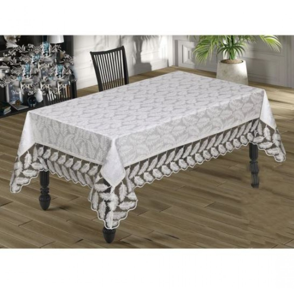 Fata de masa Lux Bahar cu Dantela si Catifea, 160x220cm, FT-02