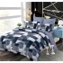 Set Lenjerie Eleganta 6 piese cu elastic din Bumbac Finet, Cearceaf de pat 180x200cm, Pat 2 Persoane, B6037