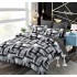 Set Lenjerie Eleganta 6 piese cu elastic din Bumbac Finet, Cearceaf de pat 180x200cm, Pat 2 Persoane, B6035
