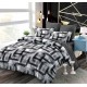 Set Lenjerie Eleganta 6 piese cu elastic din Bumbac Finet, Cearceaf de pat 180x200cm, Pat 2 Persoane, B6035