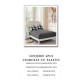 Set Lenjerie Eleganta 6 piese cu elastic din Bumbac Finet, Cearceaf de pat 180x200cm, Pat 2 Persoane, B6035