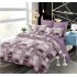 Set Lenjerie Eleganta 6 piese cu elastic din Bumbac Finet, Cearceaf de pat 180x200cm, Pat 2 Persoane, B6039