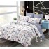 Set Lenjerie Eleganta 6 piese cu elastic din Bumbac Finet, Cearceaf de pat 180x200cm, Pat 2 Persoane, B6043