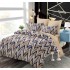Set Lenjerie Eleganta 6 piese cu elastic din Bumbac Finet, Cearceaf de pat 180x200cm, Pat 2 Persoane, B6040